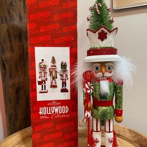 Kurt Adler Hollywood Christmas Tree Hat Nutcracker 18" Design By Holly Adler